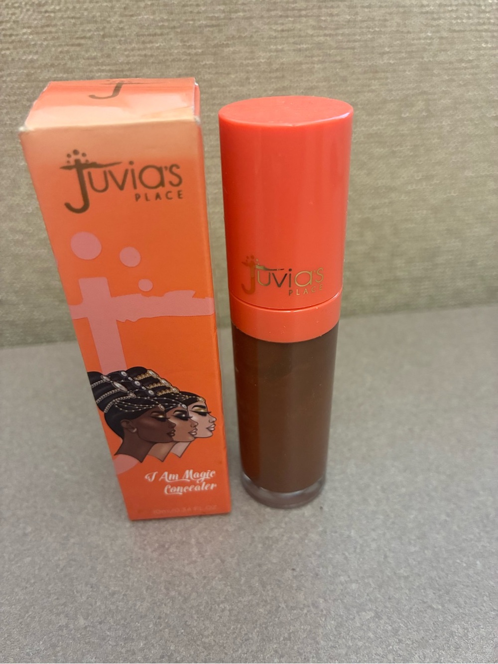Juvia's Place I Am Magic Concealer - Coral Cap, Deep Brown Tube